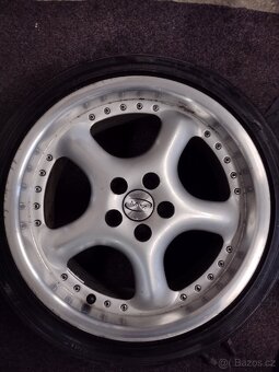 Alu. kola MIM 8Jx17 H2, ET 35, rozteč děr 5x100. - 2