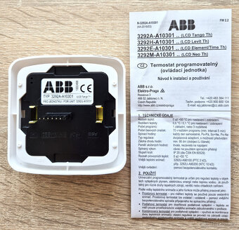 Pokojový univerzální programovatelný termostat ABB – 4 ks - 2