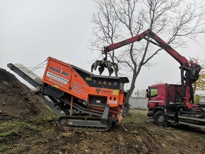 Drtič/drtička stavební suti, betonu, pařezů - 2
