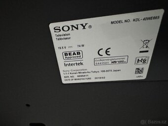 Televize Sony KDL 40WE665 - 2