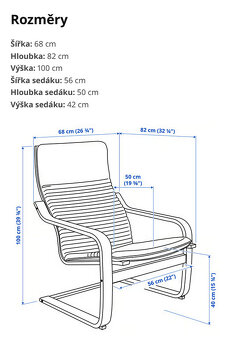 Křeslo IKEA - barva béžová - 2