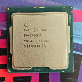 Intel Core i7-9700KF, 8 jader, 4,9 GHz, LGA 1151 - 2