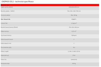 EKOPACK 50.2 dvoukomorový lis - 2