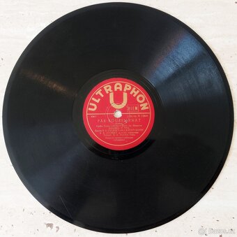 4 šelakové gramofonové desky ULTRAPHON, R. A. Dvorský - 2