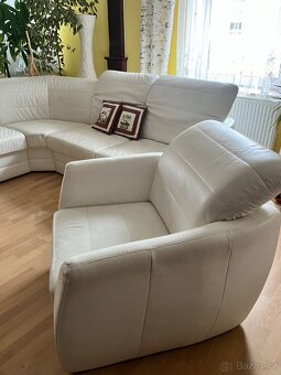 Kožený gauč s křeslem - 2