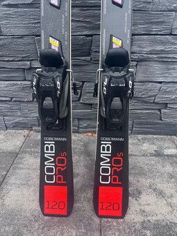 Prodám dětské závodní lyže Nordica Doberman combi pro 120 cm - 2