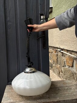 Retro stahovací lustr - 2