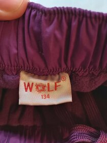 Zateplené šusťákové kalhoty fleece Wolf 134 - 2