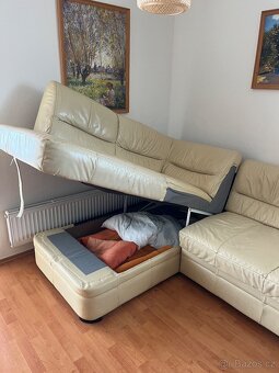 Pohovka rohová pravá kůže - 2