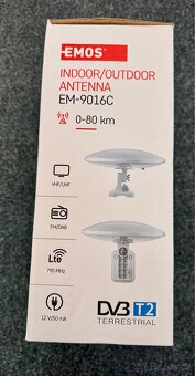Anténa EMOS EM-9016C, 0–80 km DVB-T2 - 2