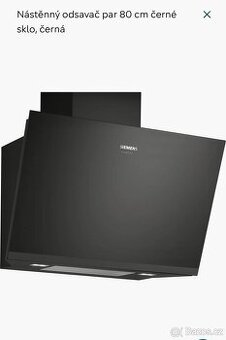 Nový nástěnný odsavač SIEMENS STUDIO LINE IQ 500, černé sklo - 2