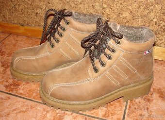 NOVÉ chlapecké / pánské zimní kožené značkové boty vel.37 - 2