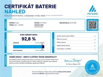 Cupra Born 150kW LED Kamera Tepelko - 2