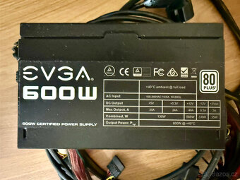 Prodám počítačový zdroj EVGA 600W - 2
