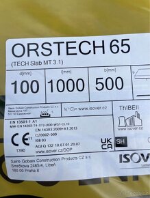 Tvrzená, protipožární skelná vata Isover Orstech 65 - 2