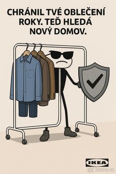 Prodám šatní stojan IKEA - 2