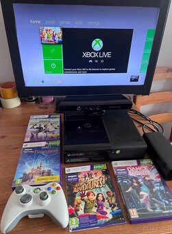 Xbox 360 E + příslušenství a kinect hry - 2