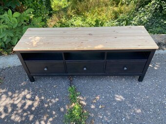 IKEA Hemnes TV stolek - černohnědý - 2