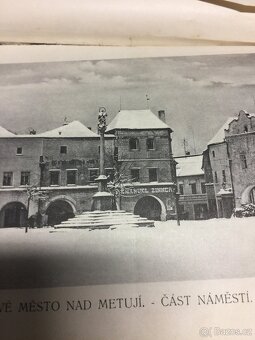 secesní Průvodce Nové Město n Metují Fotografie reklamy mapa - 2