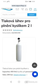 Kyslíková tlaková láhev - 2