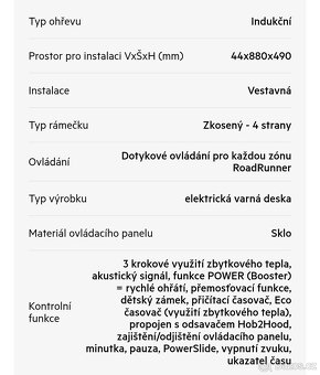 Indukční varná deska AEG IKE96654FB-nova- - 2