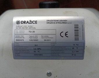 Bojler Dražice TO 20l - 2