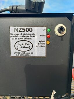 Prodám náhradní zdroj NZ500 – plně funkční - 2