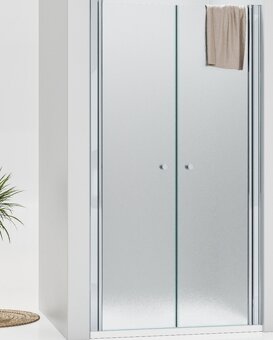 Sprchové dveře do niky 80cm dvoukřídlé matné sklo - 2