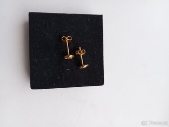 Náušnice s modrými diamanty ve stříbře (Ag) - 2