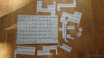 Desky na abecedu a číslice vč. písmen a číslic- dívka - 2