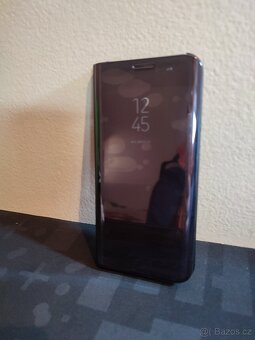 Zrcadlový kryt pro Samsung Galaxy Note 9+ (čer./zl./fia.) - 2