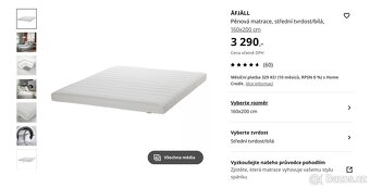 Postel i s rošty (+možnost matrace) - 2