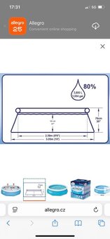 Bazen bestway průměr 3,05 výška 76cm - 2