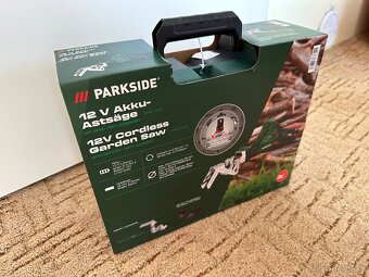 Aku pilka na větve Parkside | +BATERIE, NABÍJEČKA - 2