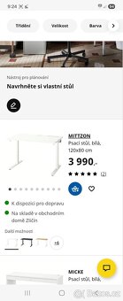 Pracovní stůl bílý IKEA - 2