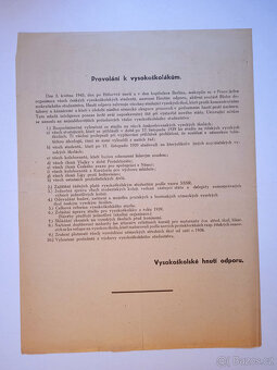 LETÁKY z r. 1945 - 2