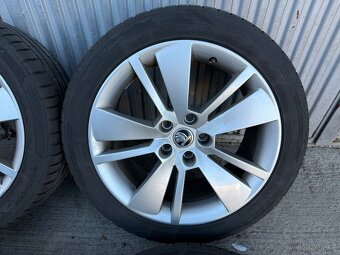 18" Elektrony SKODA 5x112 so letnymi pneu 235/45 R18 - 2