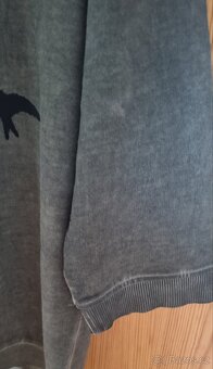 Dámská tmavě zelená mikina - 2