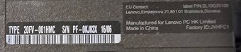 Notebook Lenovo ThinkPad L460, model 20FV-00 - 2