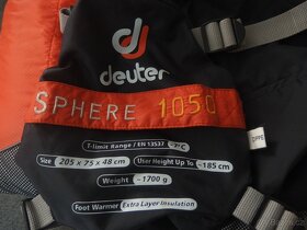 Prodám zimní spacák zn. Deuter Sphere 1050 - 2