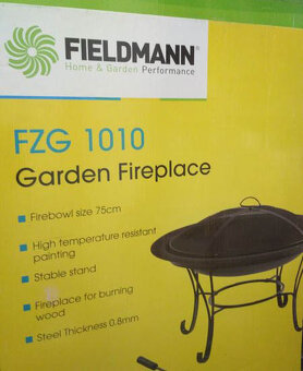 Ohniště ∅ 75 cm FIELDMANN FZG 1010 - nové,nepoužité - 2