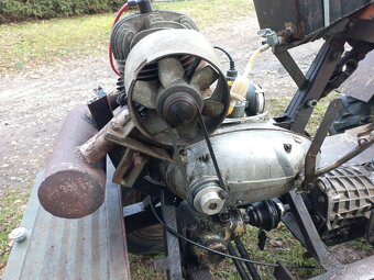 Prodám frézu domácí výroby - motor Jawa 250 Perák - 2