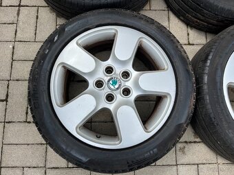 4x alu disky 5x112 R17, letní pneu - 2