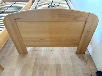 2x Postel dřevěná pro matraci 90x200cm - 2