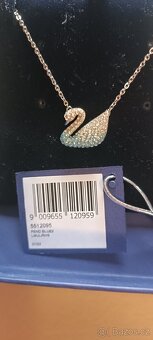 Náhrdelník labuť Swarovski - 2