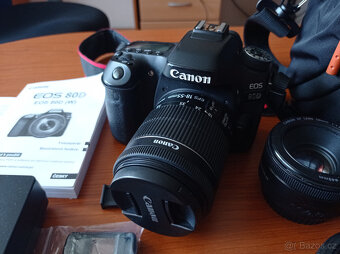Canon EOS 80d set tělo + 3 objektivy + příslušenství - 2