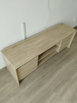 TV stolek HASLUND (světlý dub) - 2