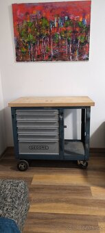 Pojízdný ponk - dílenský stolek - dílenská skříň GEDORE - 2