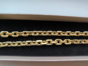 Zlatý 14 k řetěz anker - 2