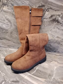 Dámské Semišové Kozačky vel 38 - 2